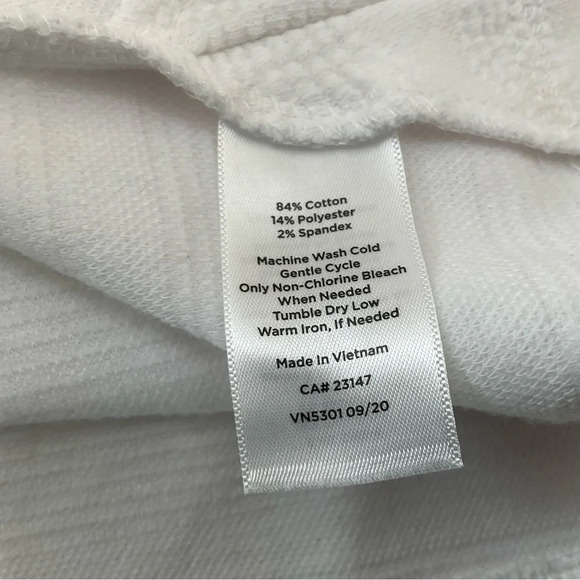 Talbots White Tunic with Blue/White Open Back.  Size M Petite - Picture 10 of 13